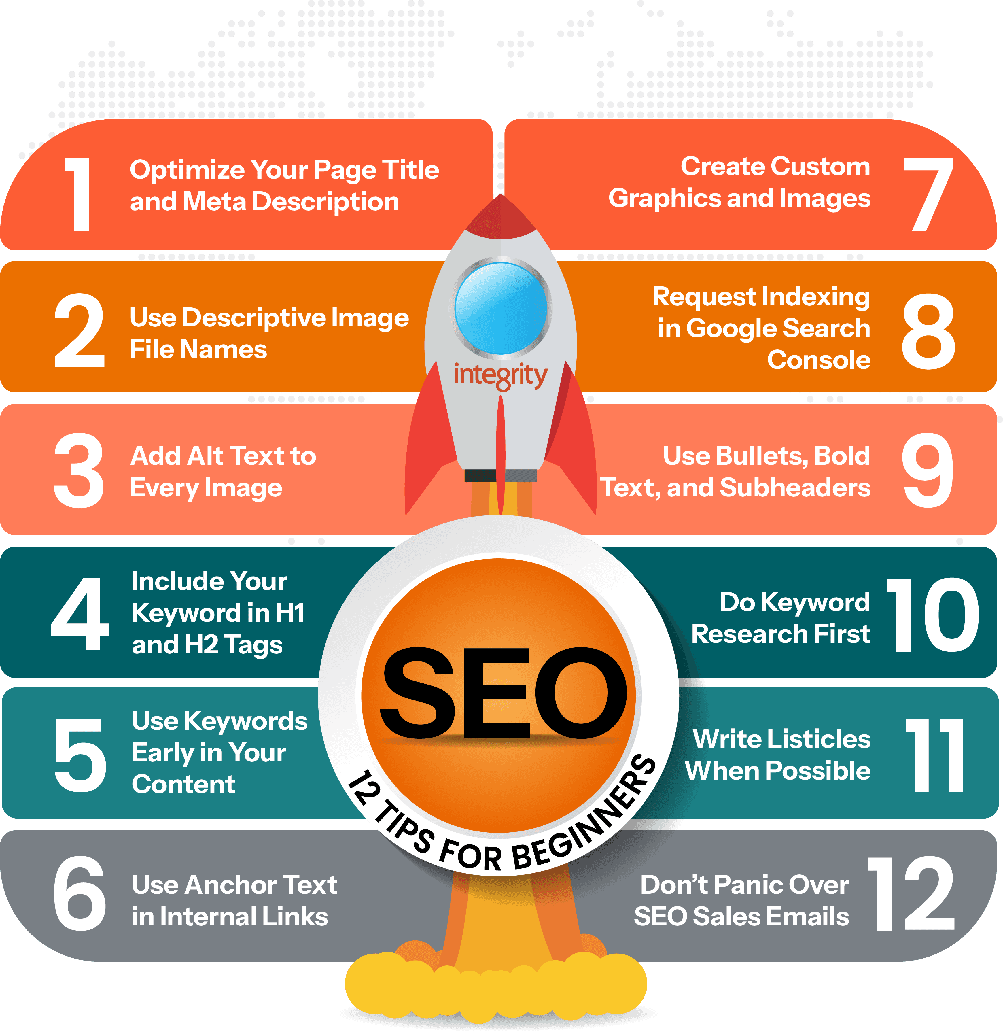 12 SEO Tips for Beginners - blog graphic
