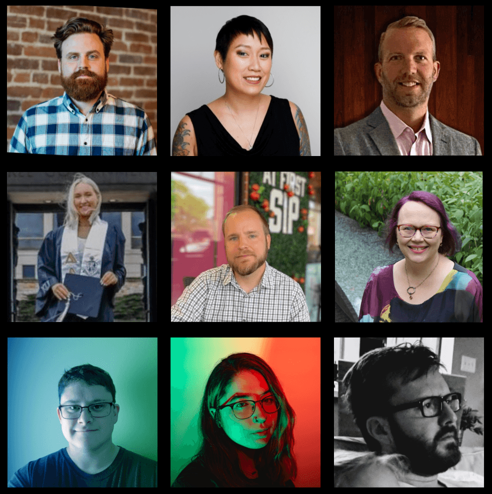 Headshots of manyy Integrity employees