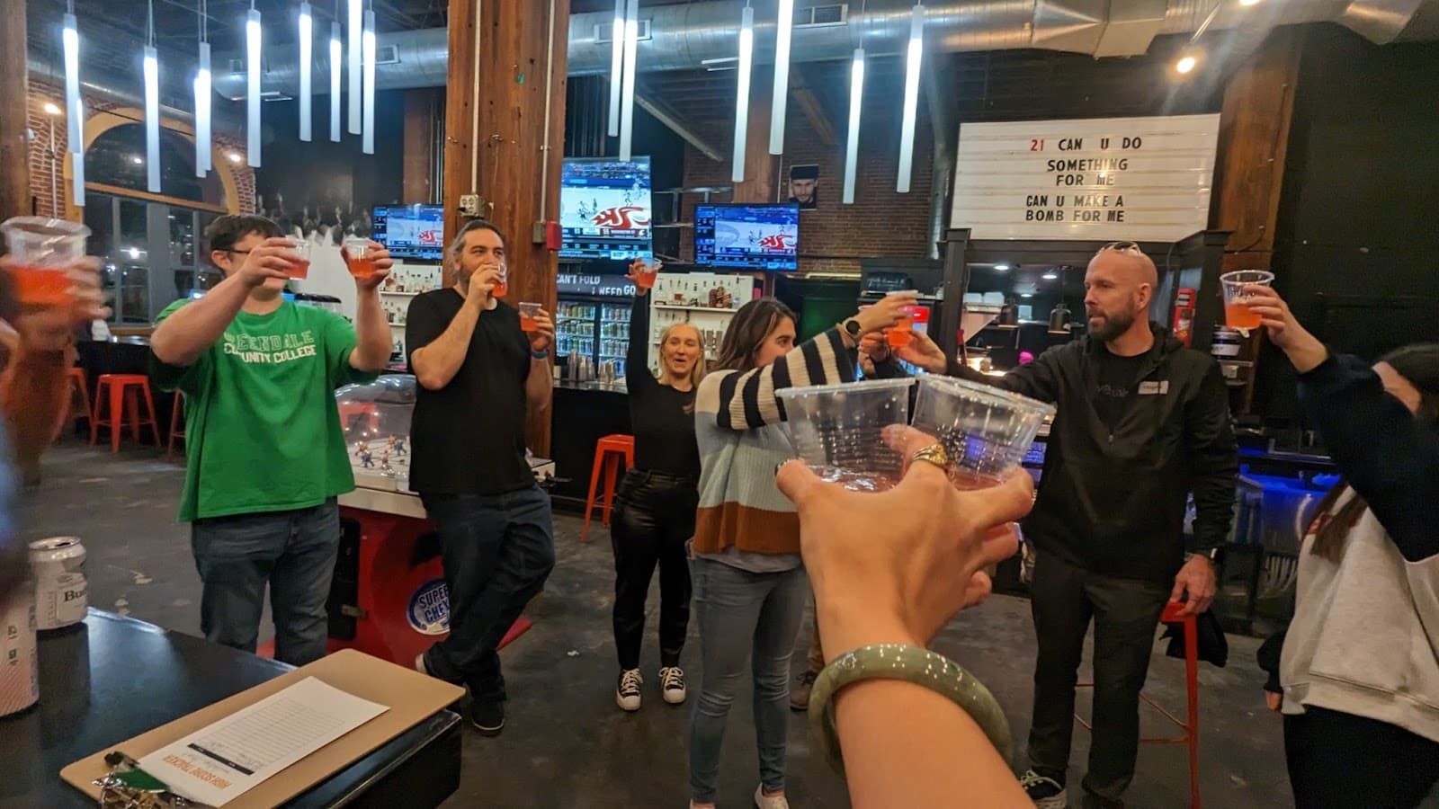 Integrity employees toast to success!
