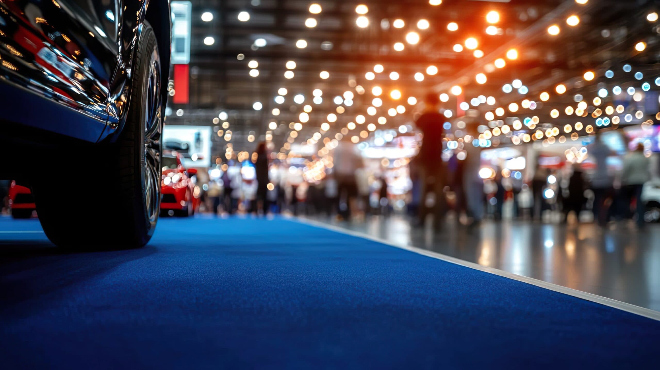 Event marketing indoor event with close up of a car